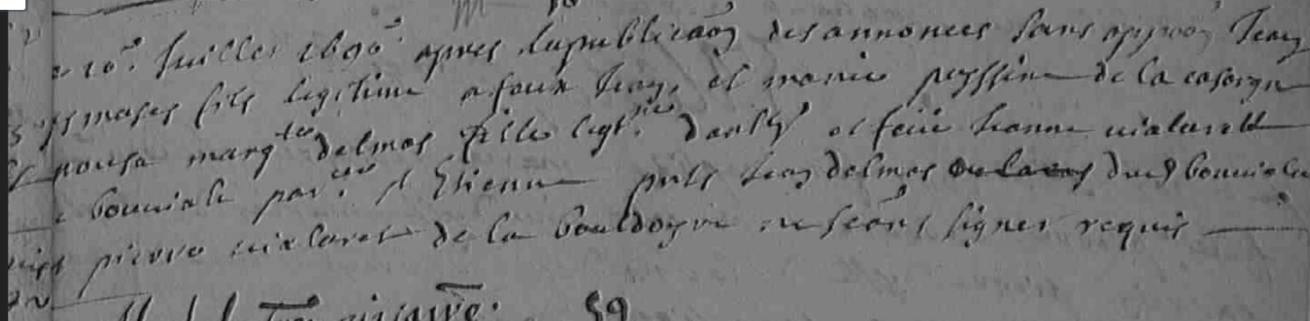 Mariage Desmaze Jean - Delmas Marguerite 20-07-1690.jpg